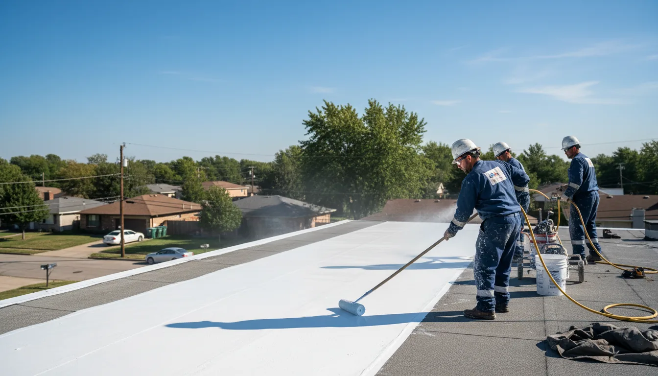 Commercial roof coating in Mayfield, KS near me